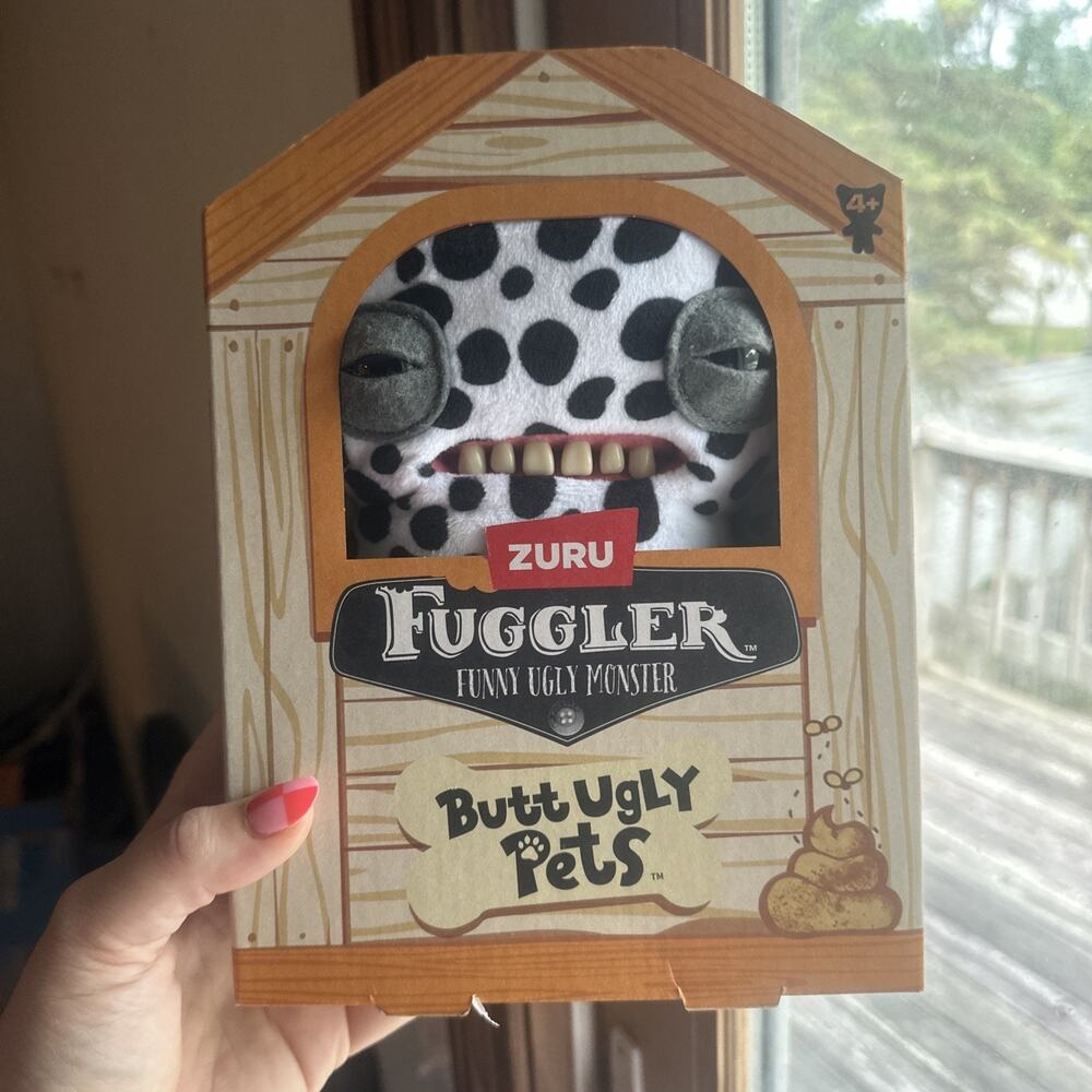 NEW, 2025 FUGGLER BUTT UGLY PETS, ANNOYED ALIEN DALMATION DOG